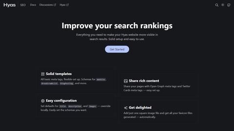 Screenshot homepage seo.gethyas.com