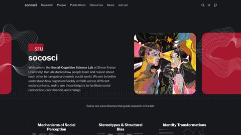 socosci homepage screenshot