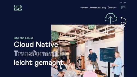 tim&koko homepage screenshot